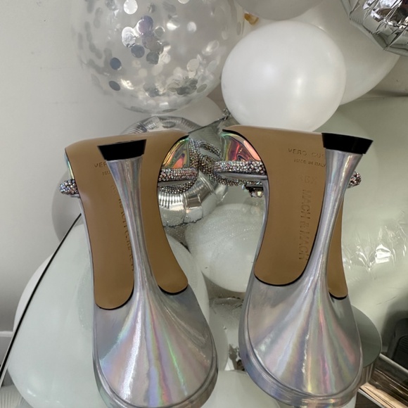 MACH & MACH Double Bow Holographic Mules / Heels - Picture 6 of 15